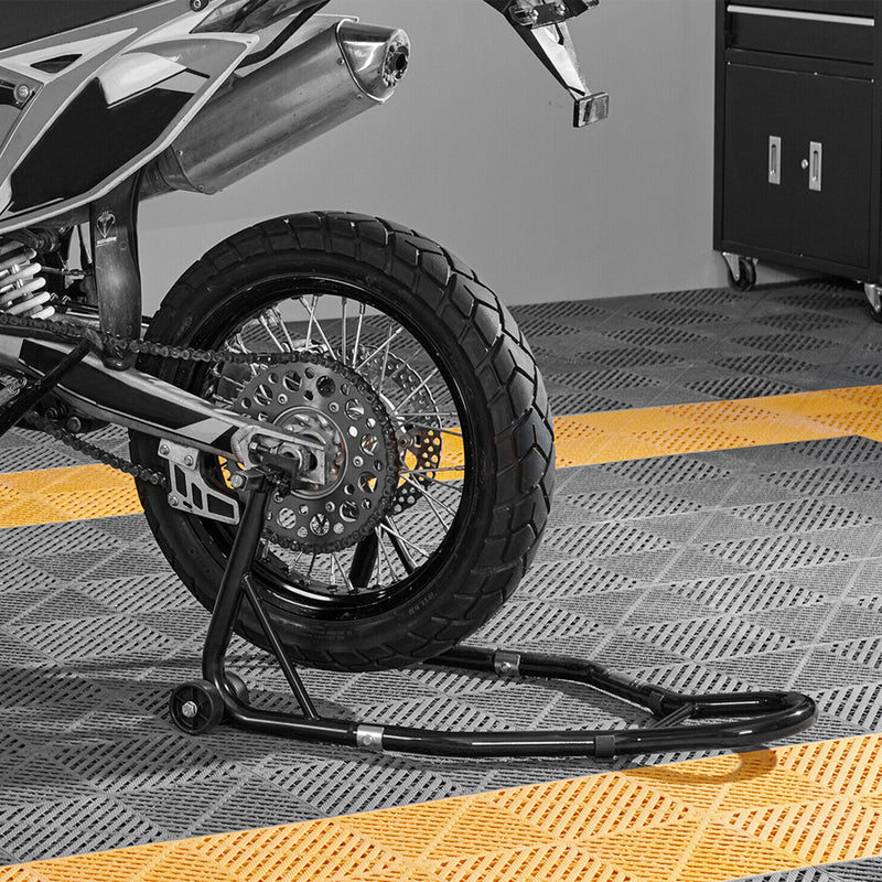 Load image into Gallery viewer, PORIYA 1100lbs Motorbike Dolly Motorcycle Front Wheel Stand and Rear Wheel Stand 2PC