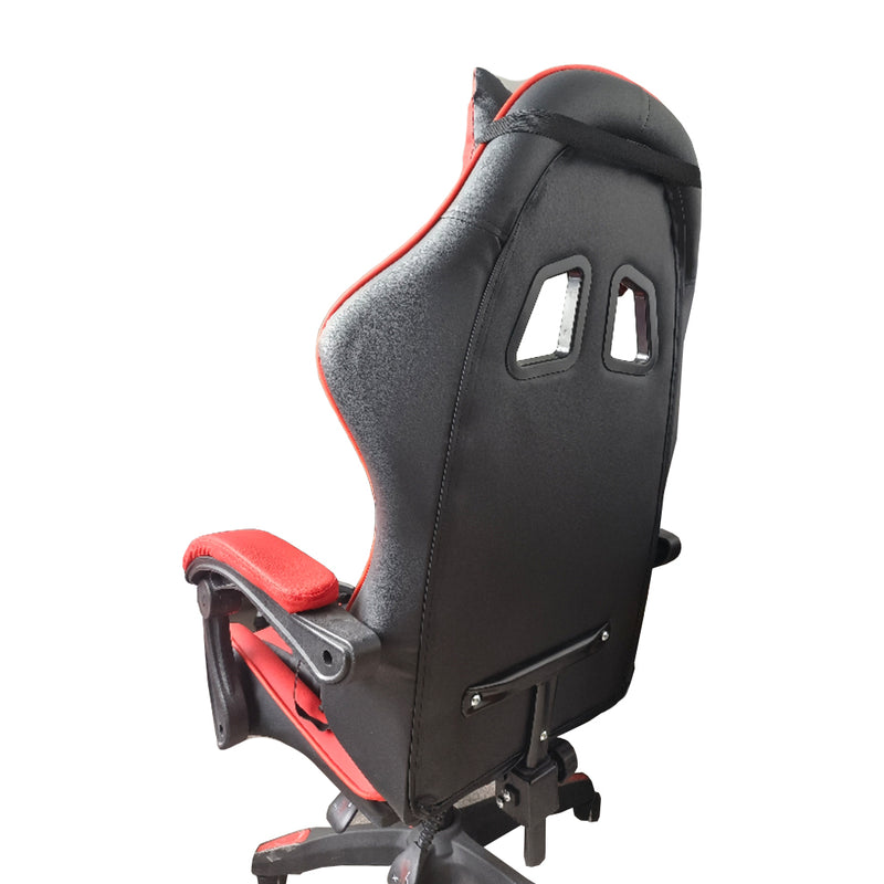 Load image into Gallery viewer, PORIYA Gaming Office Chairs 2-Points Massage Racing RGB LED Leather w/ Footrest