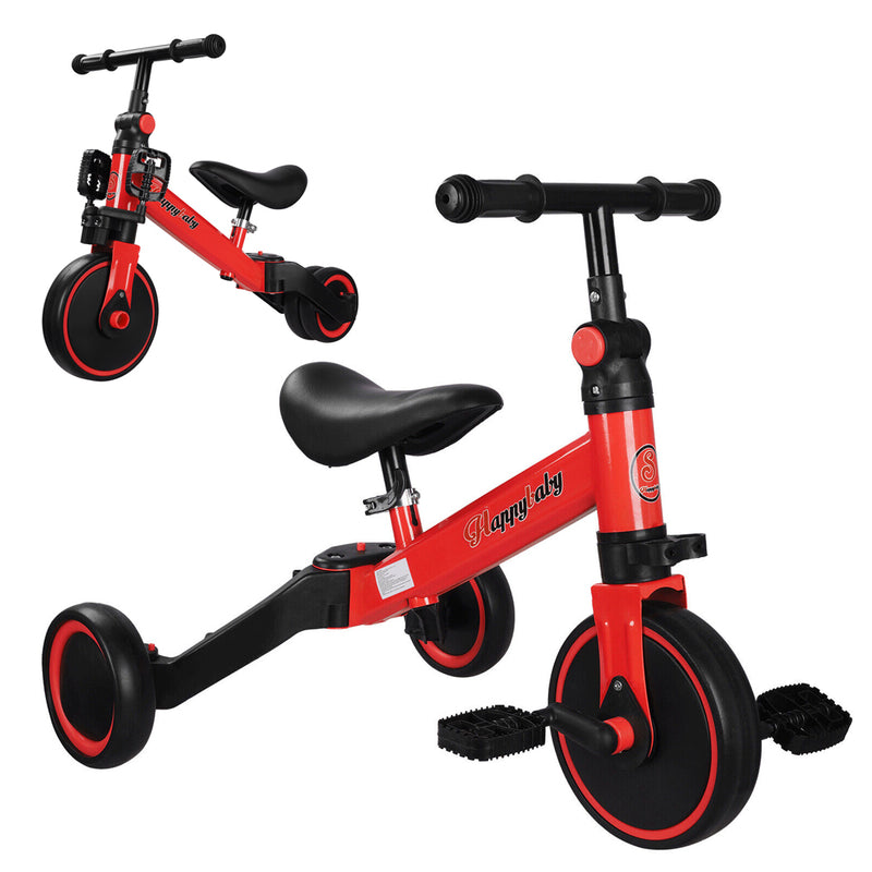 Load image into Gallery viewer, PORIYA 3 in1 Toddler Kid Ride on Toy Balance Bike Scooter Tricycle 1.5-4 Years Push Car