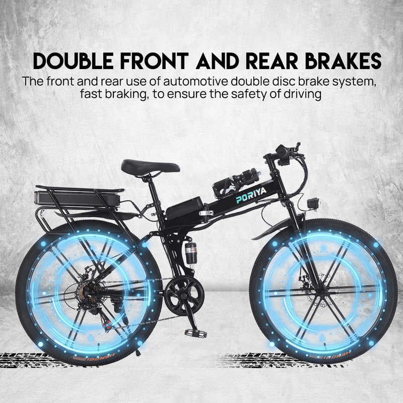 Load image into Gallery viewer, 48V 1500W 26" Foldable Electric Bike Off Road E-Bike Mountain Bicycle E-MTB