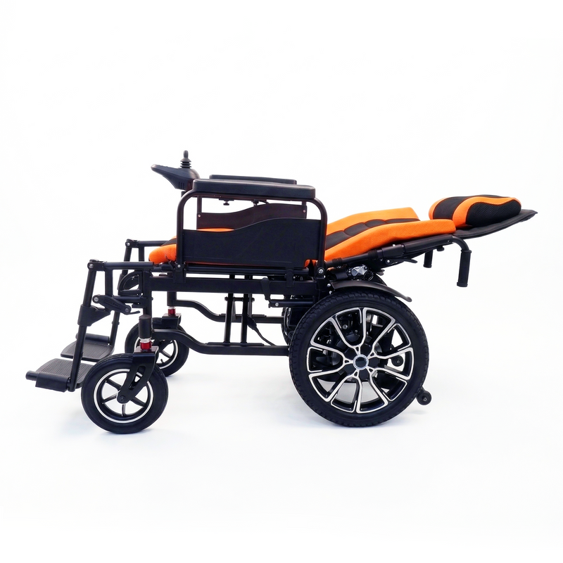 Load image into Gallery viewer, PORIYA Electric Wheelchair Foldable Long Range Recline Wheelchair w/ Headrest