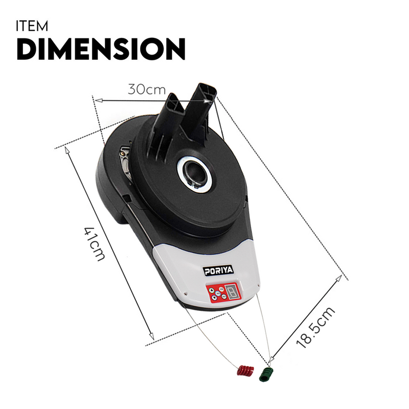 Load image into Gallery viewer, PORIYA Automatic Roller Door Opener 1200N Motor Garage Door Roller w/ Remote Control