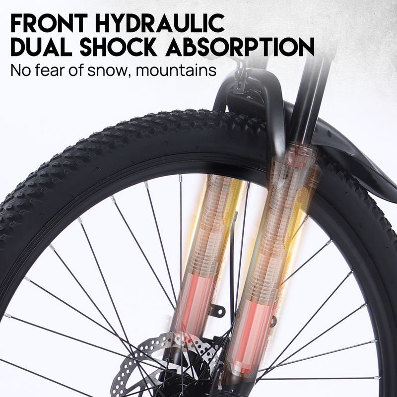 Load image into Gallery viewer, 26" Mountain eBike 48V 10Ah Magnesium Alloy Electric Bicycle 1500W Motor E-MTB