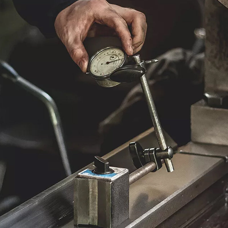 Load image into Gallery viewer, PORIYA 0-10mm Dial Indicator Gauge With Magnetic Base 60KG Pull 22 Indicator Point Set