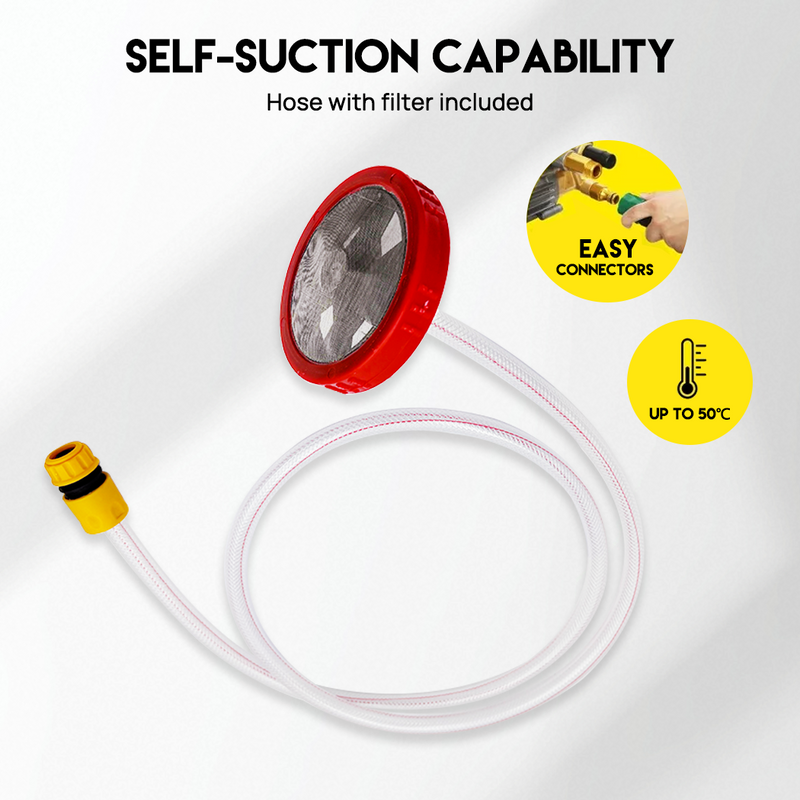 Load image into Gallery viewer, PORIYA 4800 Psi High Pressure Water Cleaner Electric Washer Gurney 10Hp Petrol 20M Hose