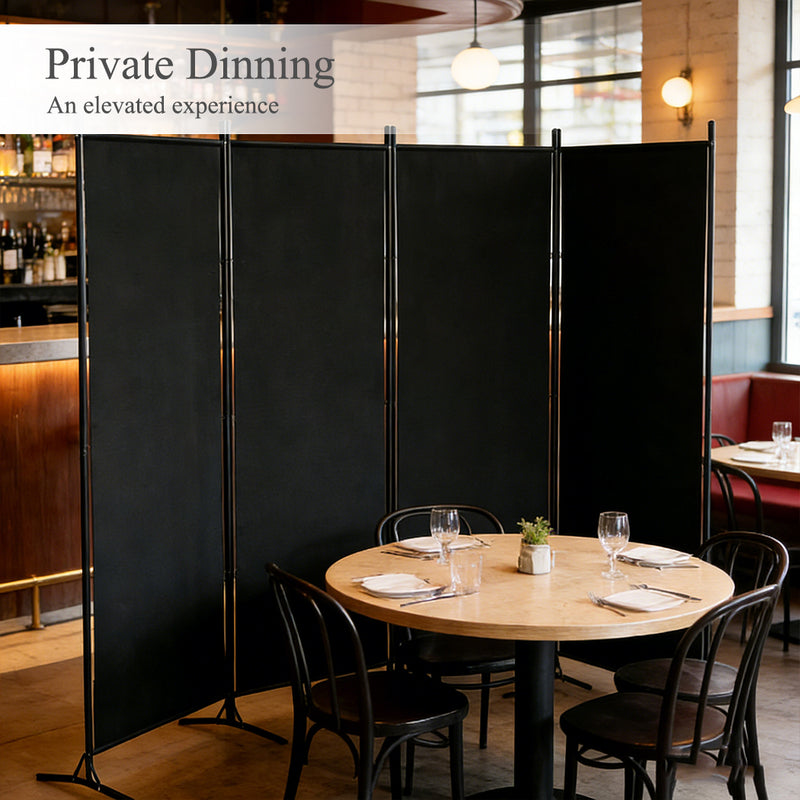Load image into Gallery viewer, PORIYA 3/4 Panel Room Divider Privacy Screen Folding Steel Frame Fabric Partition Stand