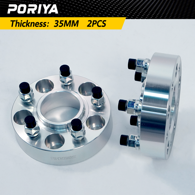 Load image into Gallery viewer, PORIYA 2PCS Wheel Spacers 35mm 5x114.3 for Ford Falcon XT XF EA EB ED EF EL to BA BF FG