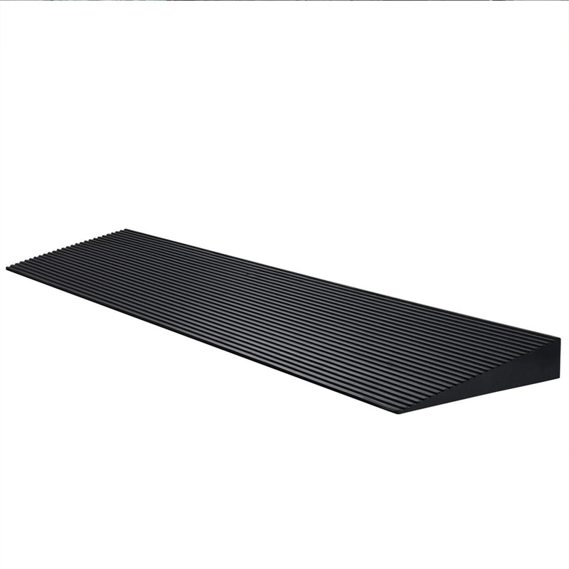 Load image into Gallery viewer, PORIYA Rubber Curb Ramp 90x20x4cm Cuttable Threshold Ramp Kerb Driveway Threshold Ramp