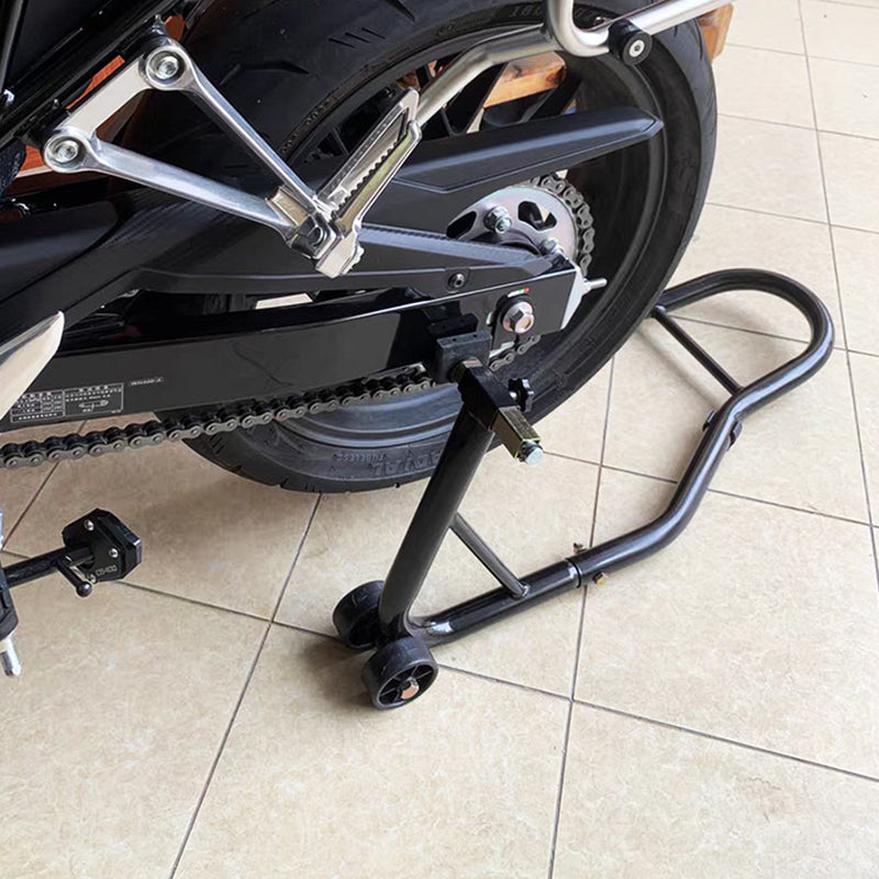 Load image into Gallery viewer, PORIYA 1100lbs Motorbike Dolly Motorcycle Front Wheel Stand and Rear Wheel Stand 2PC
