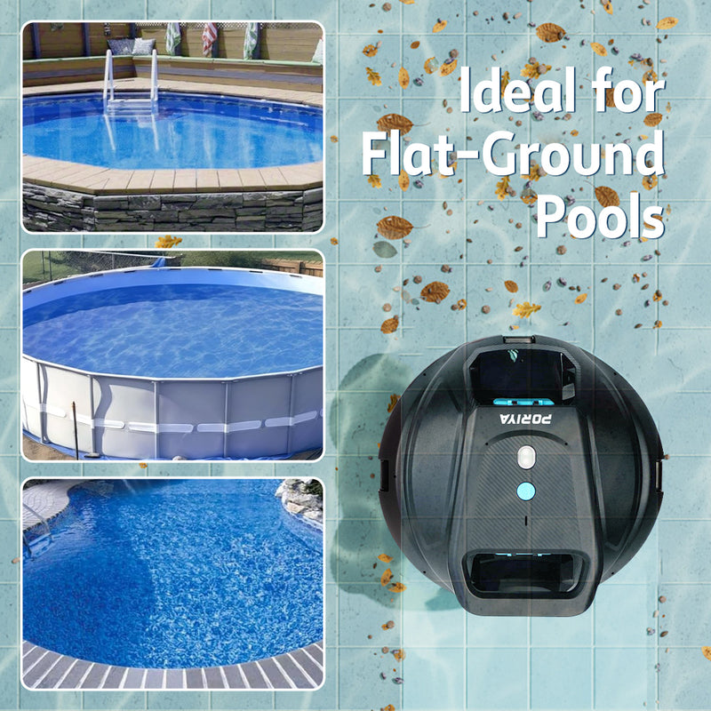 Load image into Gallery viewer, PORIYA Pool Cleaner Cordless Robot Vacuum Automatic Cleaning Scuba Self-Parking