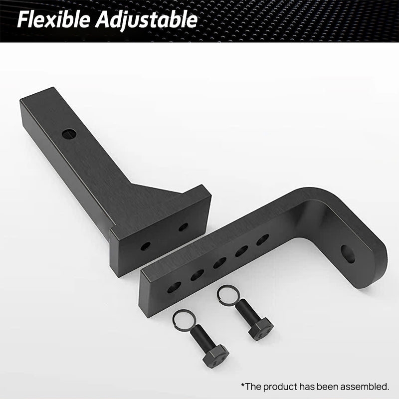 Load image into Gallery viewer, PORIYA 4500KG Adjustable Towbar Ball Mount 2" Hitch Towing Trailer Camper Bike Rack 4WD