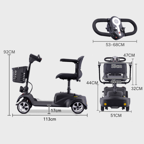 Load image into Gallery viewer, PORIYA Electric Mobility Scooter Electric Motorised Power Portable Folding 30KM Range