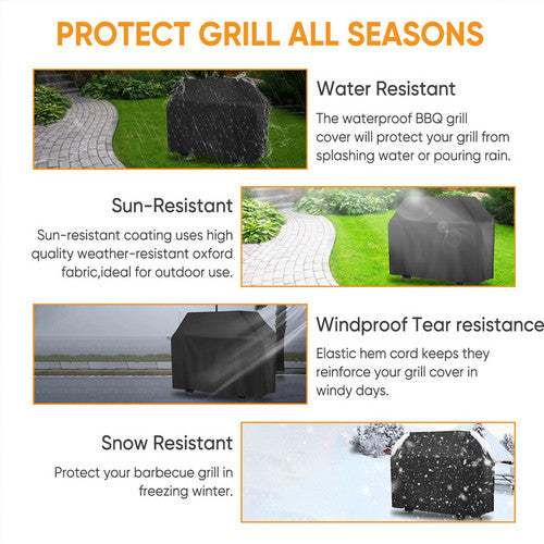 Load image into Gallery viewer, Heavy Duty Outdoor BBQ Cover Waterproof Barbecue Grill Protector Antidust