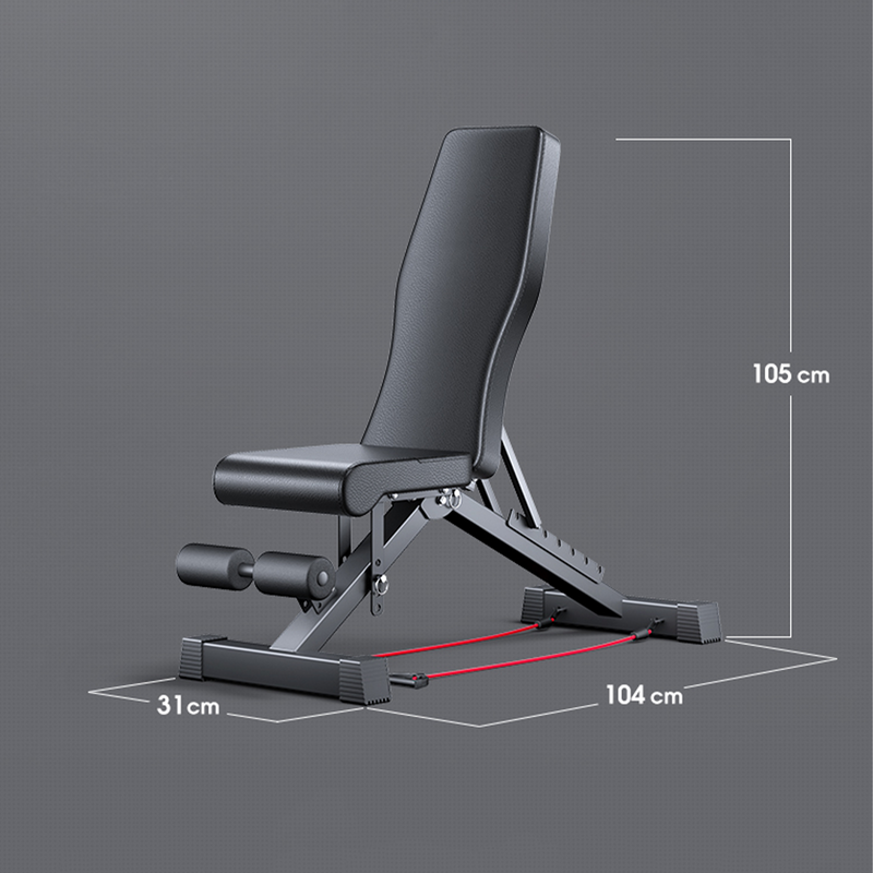 Load image into Gallery viewer, Adjustable Weight Abdominal Bench Sit-Up Back Support Fitness Flat Gym Exercise