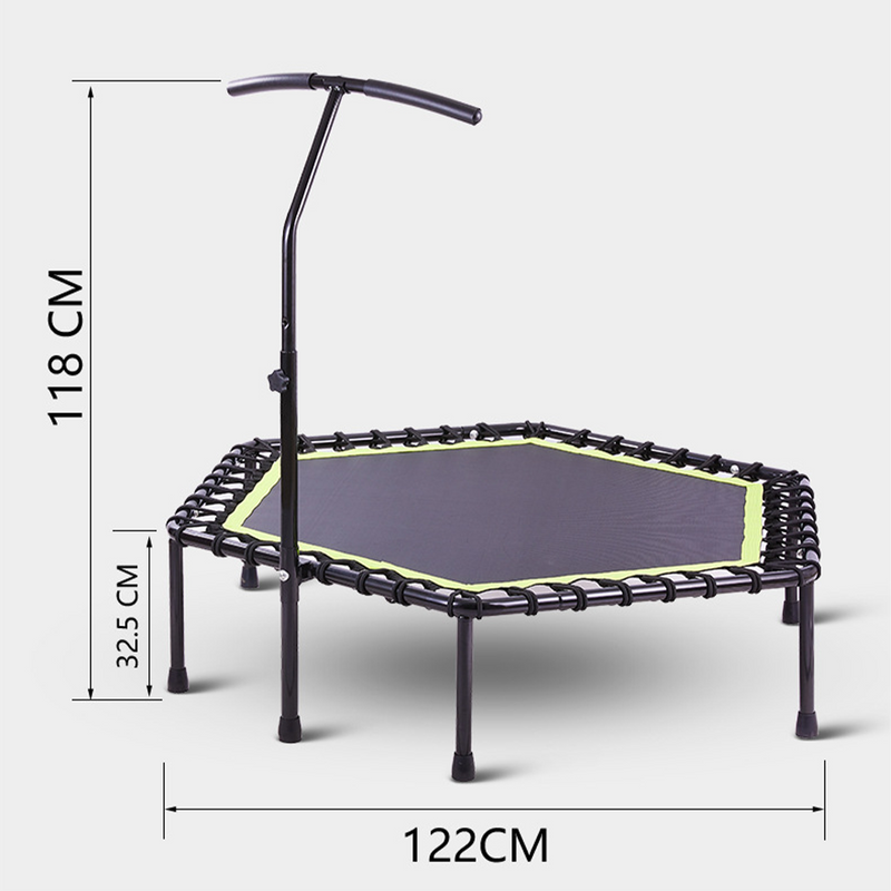 Load image into Gallery viewer, 53'' Mini Fitness Trampoline Gym Trainer Rebounder Jogger Home Cardio Exercise
