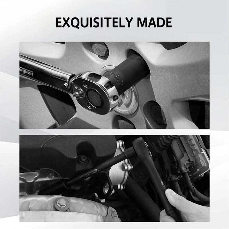 Load image into Gallery viewer, PORIYA 50Pc 3/8" Drive Impact Socket Set Ratchet Wrench Metric SAE Deep Short Sockets