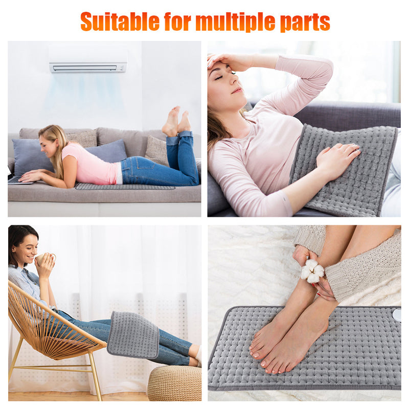 Load image into Gallery viewer, PORIYA 3 Sizes Electric Heating Pad Therapy Warmer Mat Neck Shoulder Back Pain Relief