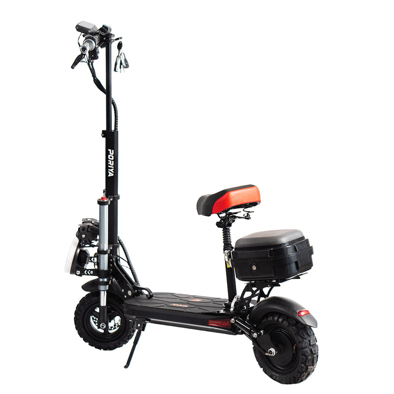 Load image into Gallery viewer, PORIYA Electric Scooter 2500W 70KM/H Off Road Portable Foldable Adult E-Bike W / Seat