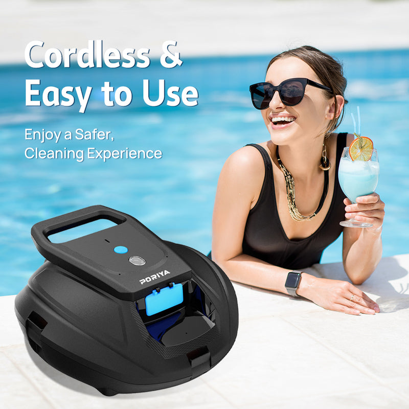 Load image into Gallery viewer, PORIYA Pool Cleaner Cordless Robot Vacuum Automatic Cleaning Scuba Self-Parking