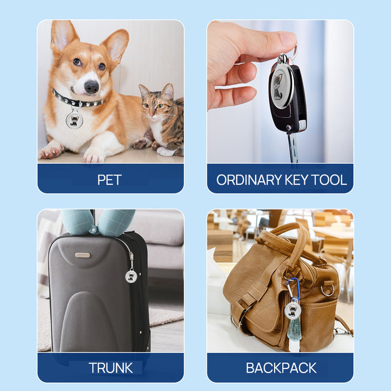 Load image into Gallery viewer, PORIYA Mini GPS Tracker Dog Pet Tag Smart Finder Locator Key Tracking Tracer Waterproof