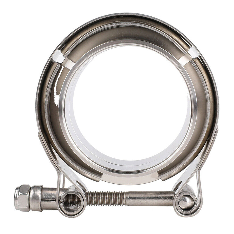 Load image into Gallery viewer, PORIYA 2.5" 64mm V-Band Vband Clamp Stainless Steel Flange Exhaust PipeTailpipe