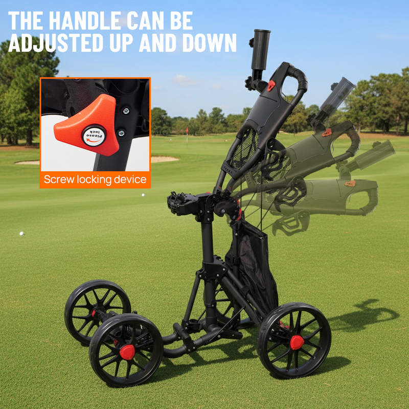 Load image into Gallery viewer, PORIYA Golf Buggy Foldable Trolley Golf Cart Wheels Umbrella Bottle Holder