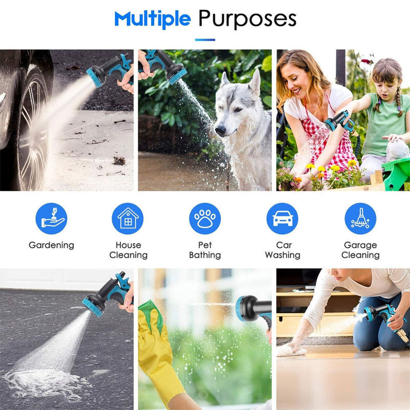 Load image into Gallery viewer, 25-100FT Flexible Expandable Garden Water Hose Pipe Car Wash W/ Spray Nozzle Gun
