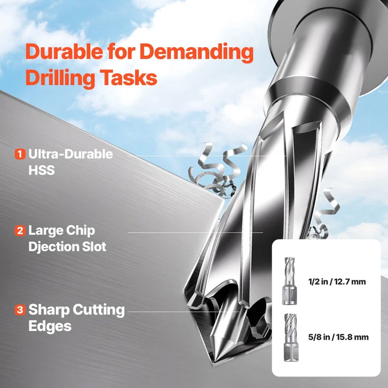 Load image into Gallery viewer, PORIYA Magnetic Drill 1450W 12500N Portable Mag Drill Press 850RPM