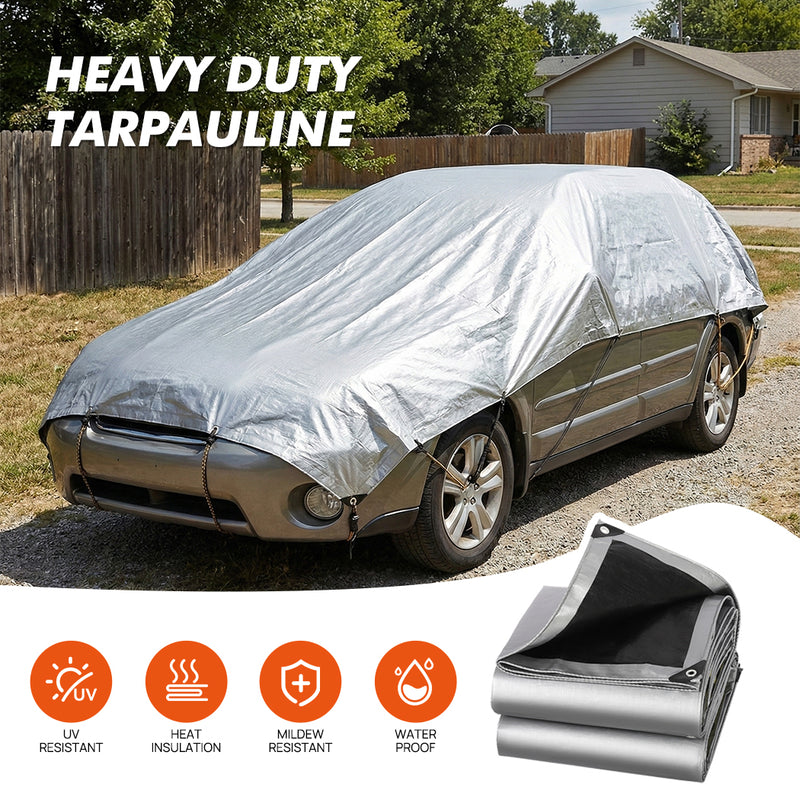 Load image into Gallery viewer, PORIYA Heavy Duty Poly Tarp Waterproof Tarpaulin Outdoor Camping Cover 180gsm Poly Tarp