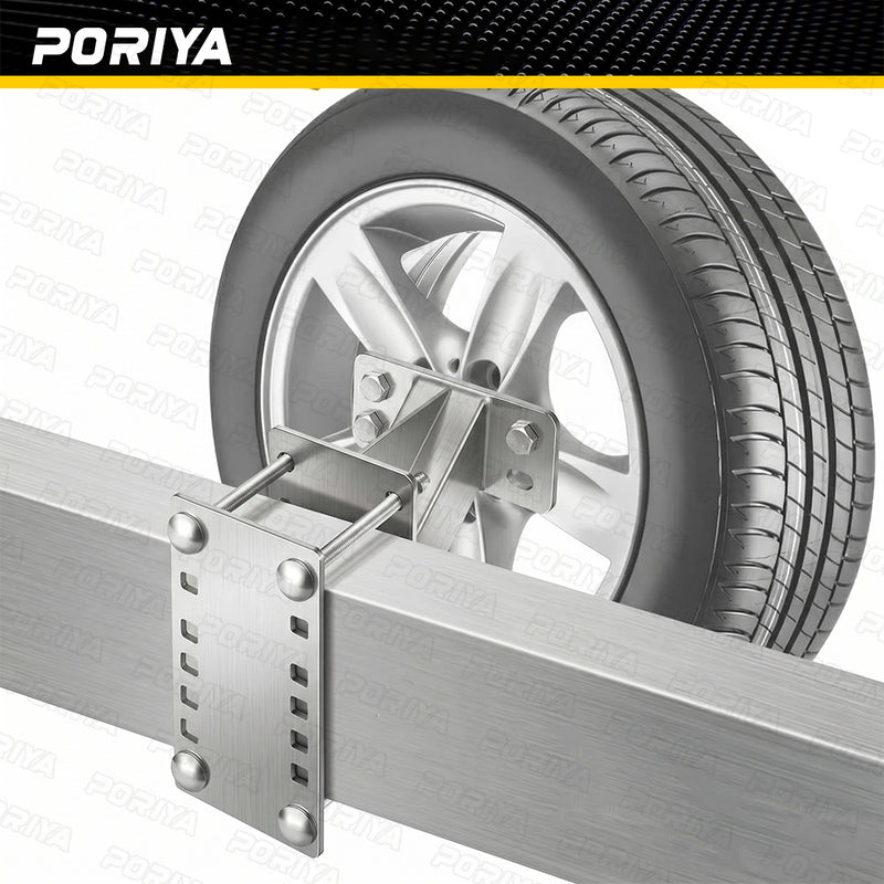 Load image into Gallery viewer, PORIYA Spare Wheel Carrier Bracket Tyre Holder For Trailer Caravan Boat 150 Lbs