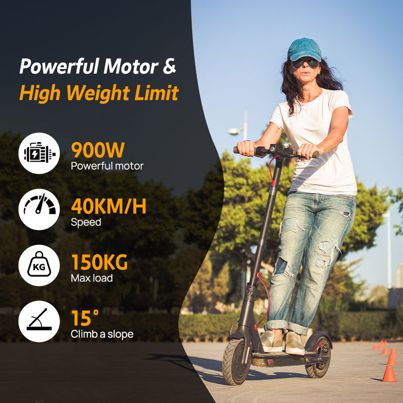 Load image into Gallery viewer, PORIYA Electric Scooter Adult 900W 40KM/H 50KM Foldable Portable Travel E Bike w/ APP