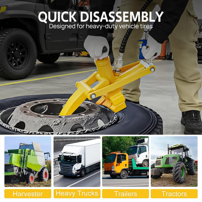 Load image into Gallery viewer, PORIYA Hydraulic/Slide Hammer/Clamp Tire Bead Breaker for Car Truck Trailer Tire