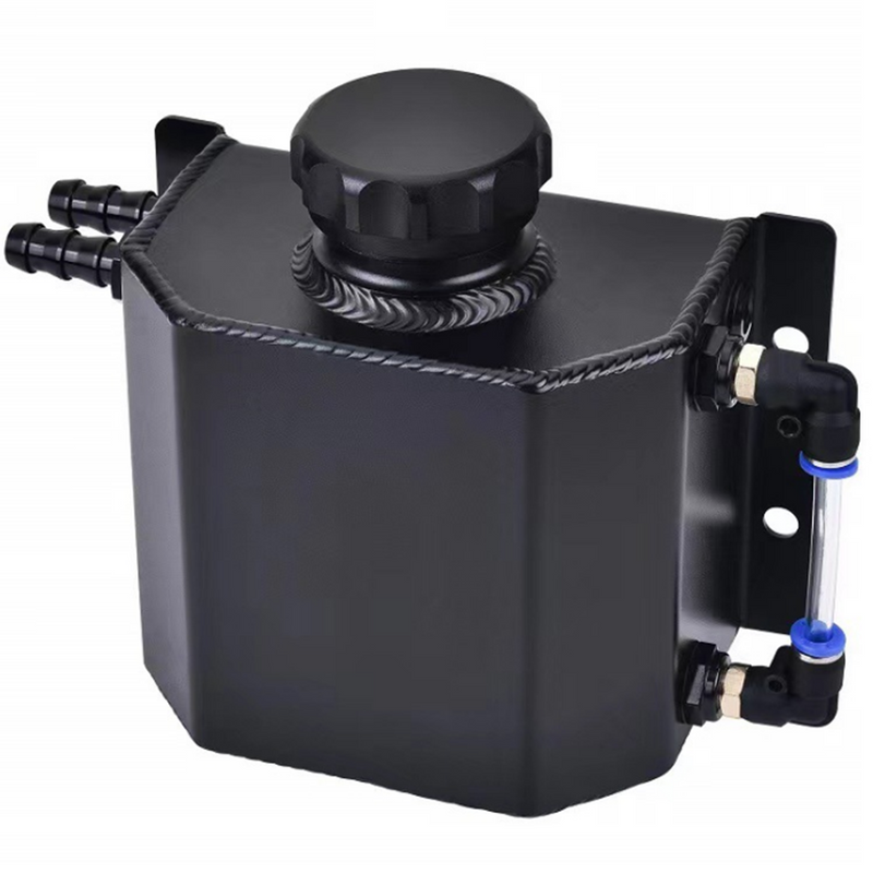 Load image into Gallery viewer, PORIYA Universal 1L Aluminum Radiator Coolant Overflow Bottle Tank Expansion Reservoir