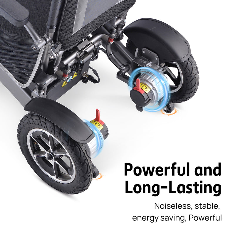 Load image into Gallery viewer, 600W Electric Wheelchair Folding Lithium Power Motorised Foldable w/ Basket