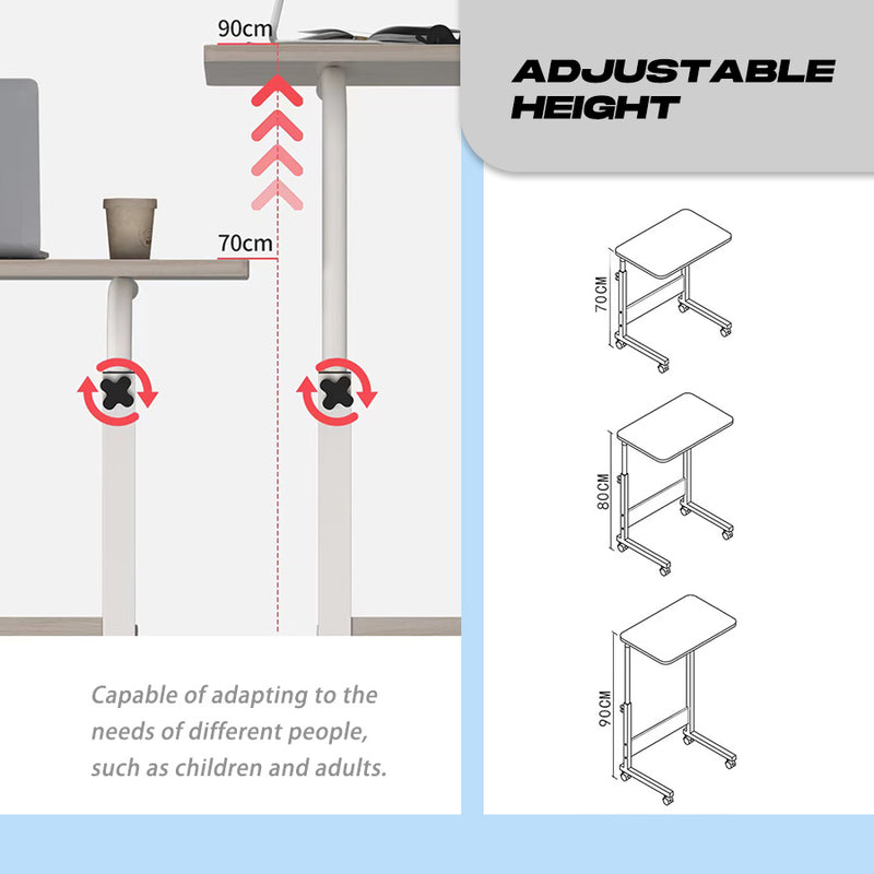 Load image into Gallery viewer, Mobile Laptop Desk Computer Table Stand Adjustable Bed Bedside Portable Study AU