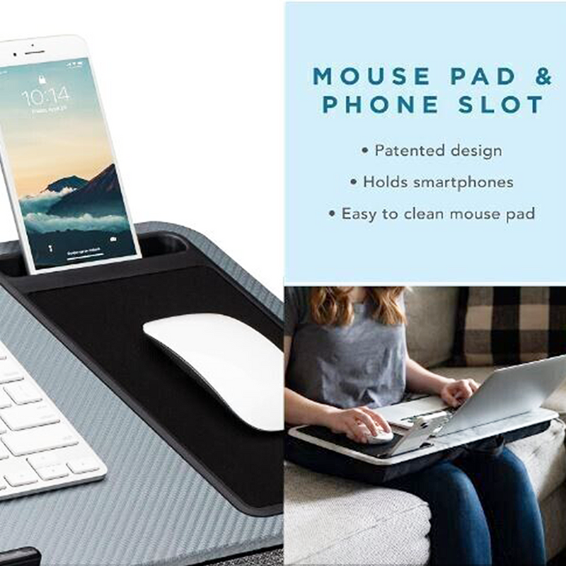 Load image into Gallery viewer, Multi Functional Lap/Cushion Table Desk Station w/ Mouse Pad Comfortable Stable