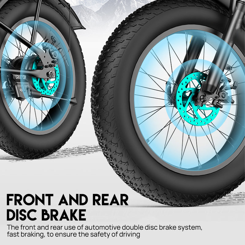 Load image into Gallery viewer, Electric Bicycle Ebike 48V 1500W Mountain Bike 10.4Ah Li-Ion Battery 20'' Tyres