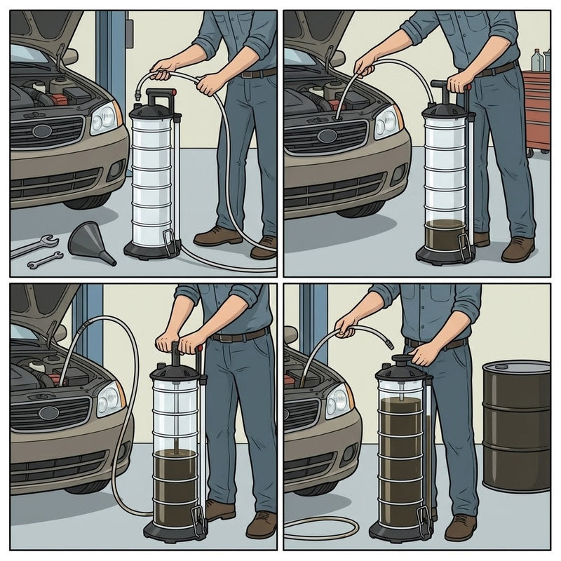 Load image into Gallery viewer, PORIYA 7L Waste Oil Fluid Suction Manual Extractor Pump Vacuum Fuel Car Boat Transfe