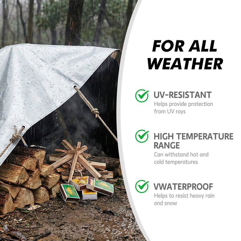 Load image into Gallery viewer, PORIYA Heavy Duty Poly Tarp Waterproof Tarpaulin Outdoor Camping Cover 180gsm Poly Tarp