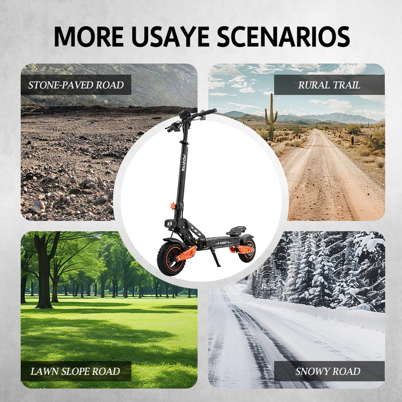 Load image into Gallery viewer, PORIYA Electric Scooter 2000W 70KM/H 60KM Foldable Portable Adult Off Road E-Bike