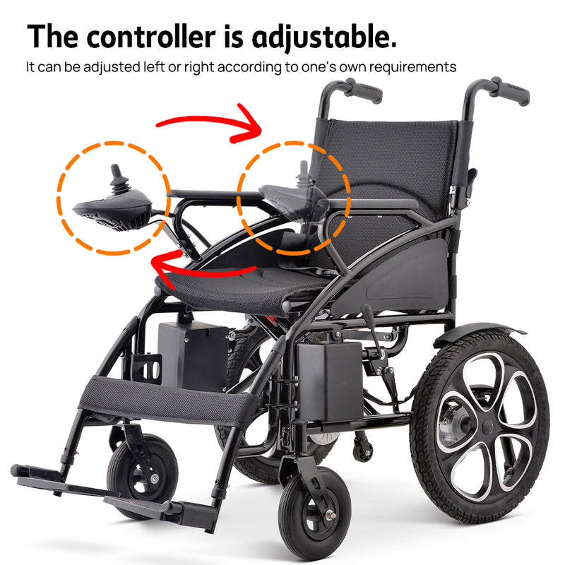 Load image into Gallery viewer, PORIYA Electric Wheelchair Folding Long Range Lithium Power Motorised Foldable w/ Bag