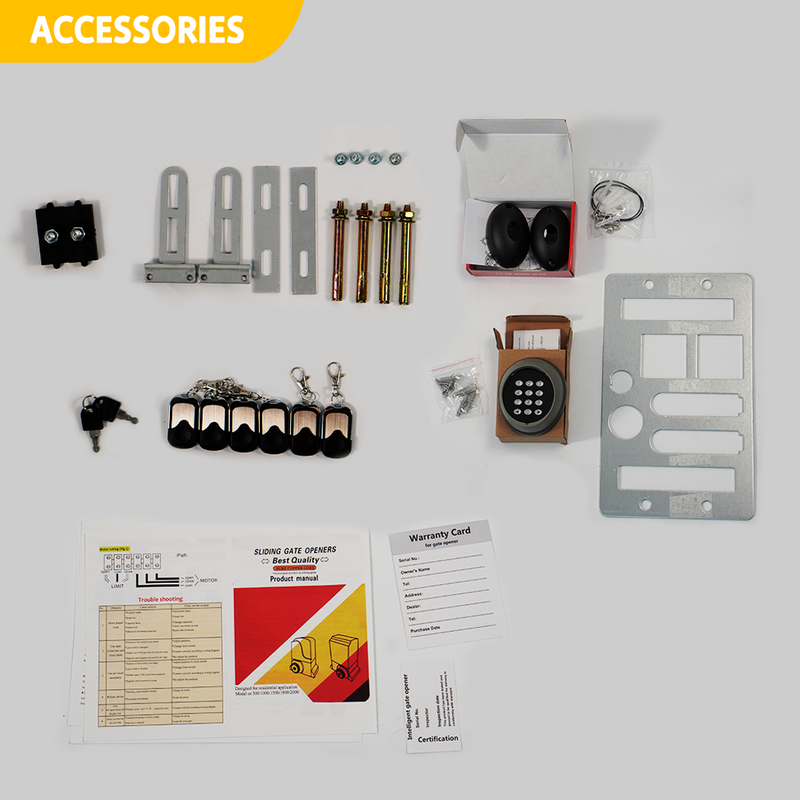 Load image into Gallery viewer, PORIYA Electric Automatic Sliding Gate Opener 2000KG Motor w/ 6 Remote & APP control