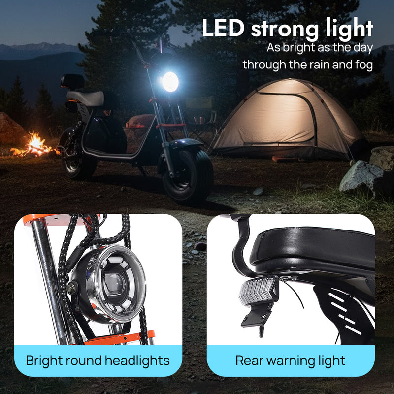 Load image into Gallery viewer, PORIYA Electric Scooter 2000W 60KM/H 50KM Adult 13" Off Road Travel E-Scooter