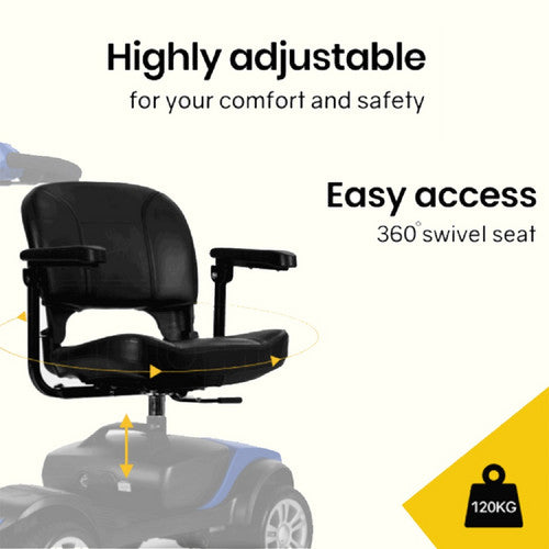 Load image into Gallery viewer, PORIYA Electric Mobility Scooter Electric Motorised Power Portable Folding 35KM Range