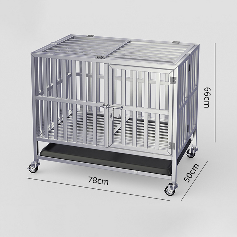 Load image into Gallery viewer, PORIYA 37" 30" Dog Cage Crate Large Kennel Pet Cage Cat Puppy Foldable Metal Cage