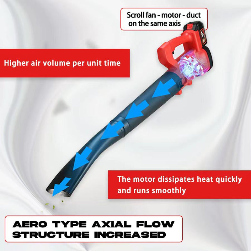 Load image into Gallery viewer, 2800W 21V Cordless Leaf Blower Handheld 6-speed Garden Cleaner Tool with Battery