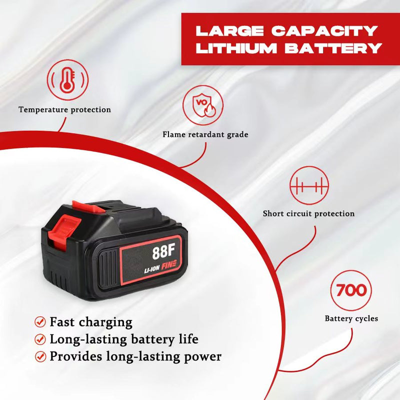 Load image into Gallery viewer, 2800W 21V Cordless Leaf Blower Handheld 6-speed Garden Cleaner Tool with Battery