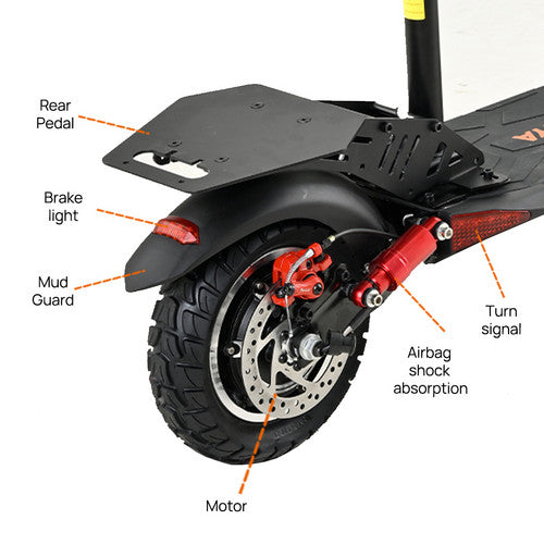 Load image into Gallery viewer, Electric Scooter Off Road 2000W 50km/h Foldable Portable Adult E-Bike W/Tail