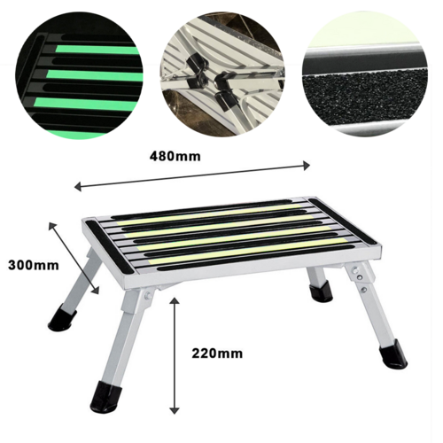Load image into Gallery viewer, PORIYA Portable Folding Step Caravan Camping Rv Accessories Ladder Stool Camper Trailer