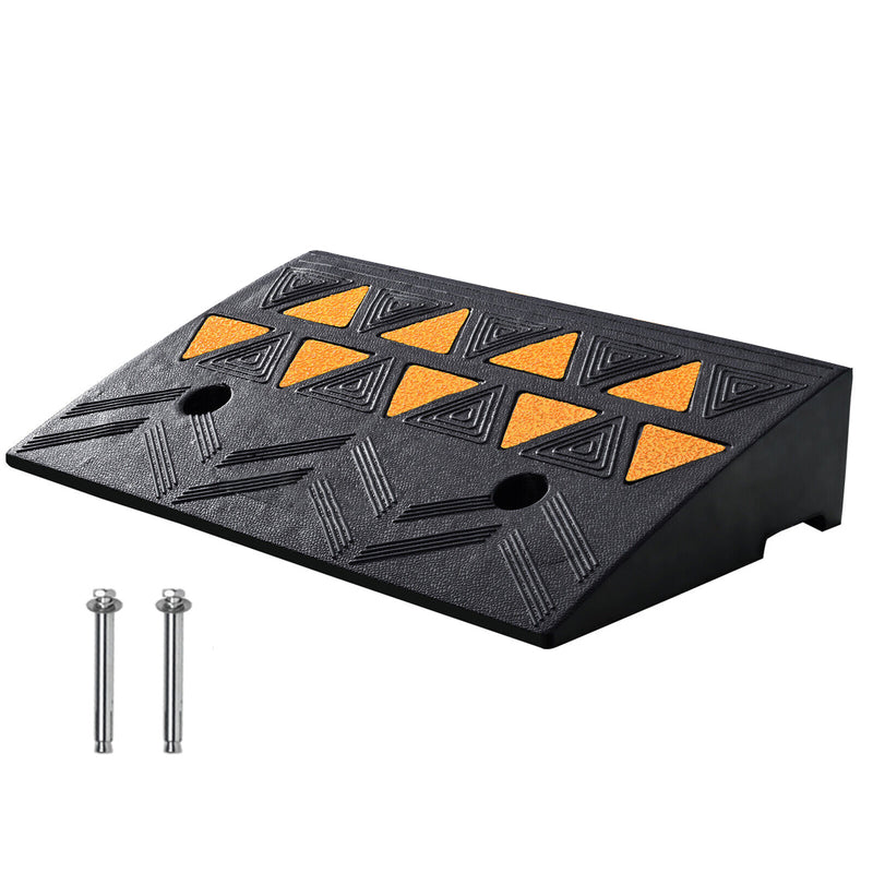 Load image into Gallery viewer, PORIYA Heavy Duty Rubber Curb Ramp Driveway Ramp for Curb 50x28x8cm 15 tons Capacity